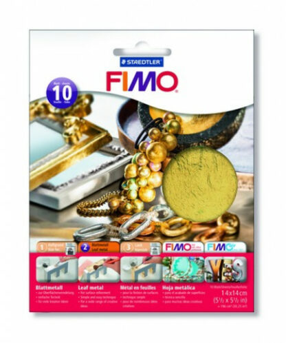 FIMO Blattmetall Gold - 10 Blatt