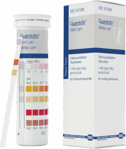 Nitrite / ph Halbquantitative Teststreifen 1-80 mg/L NO2, pH 6,0-9,6